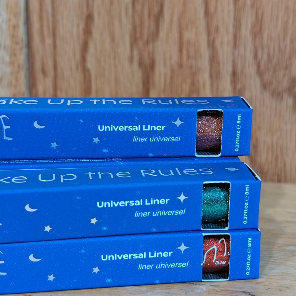 Fluide Universal Liner Glitter Sparkle Eyeliner Green or Orange or Red